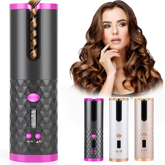 Rechargeable Automatic Hair Curler Women Portable Hair Curling