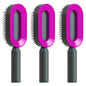 Self Cleaning Hair Brush For Women One-key Cleaning Hair